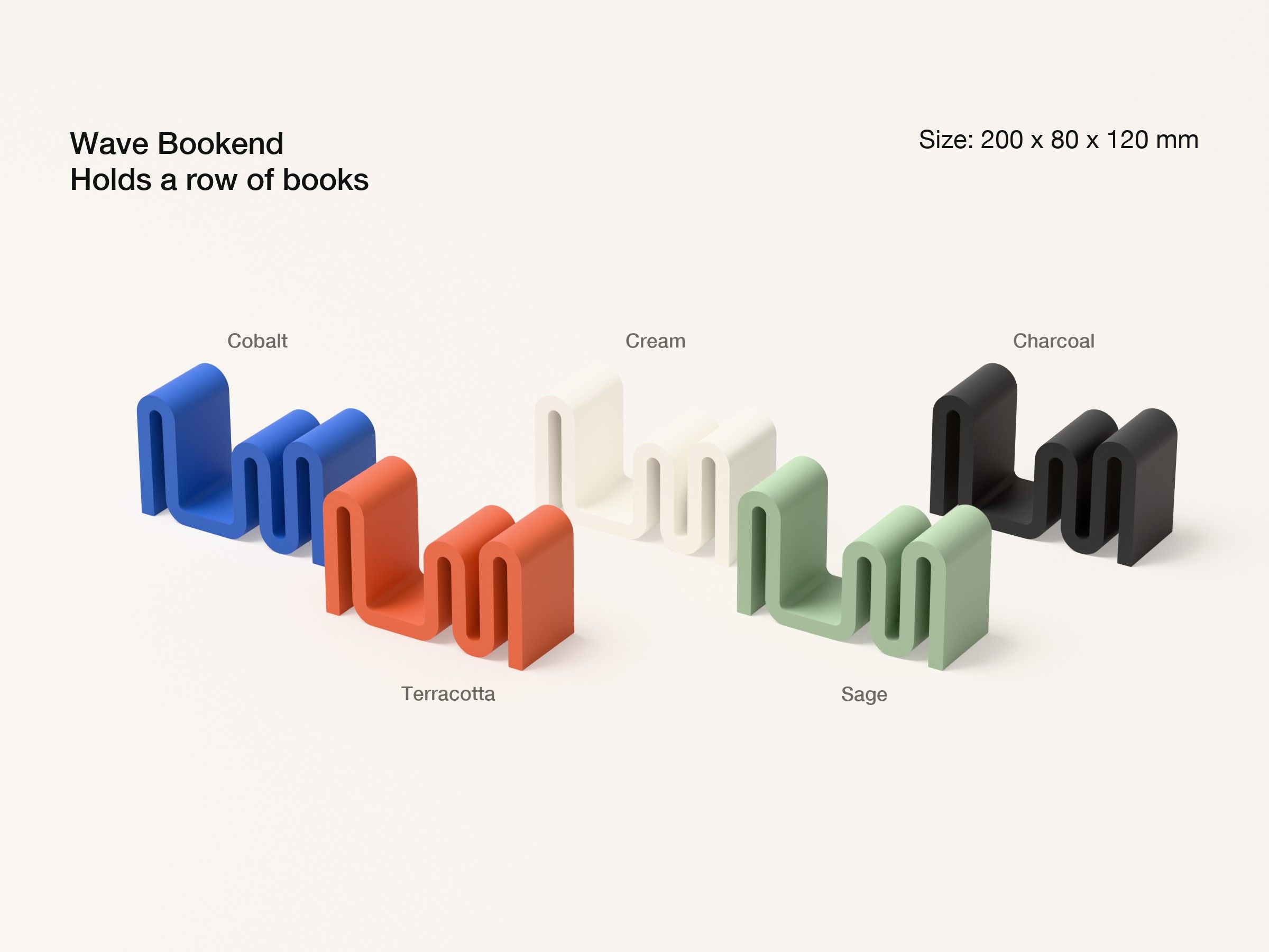 Wave Bookend