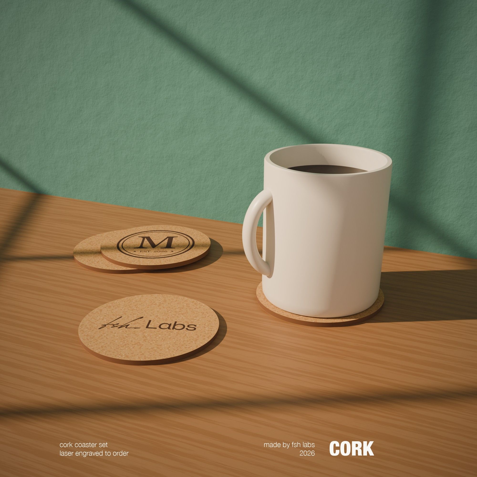 Custom coaster set (x4)