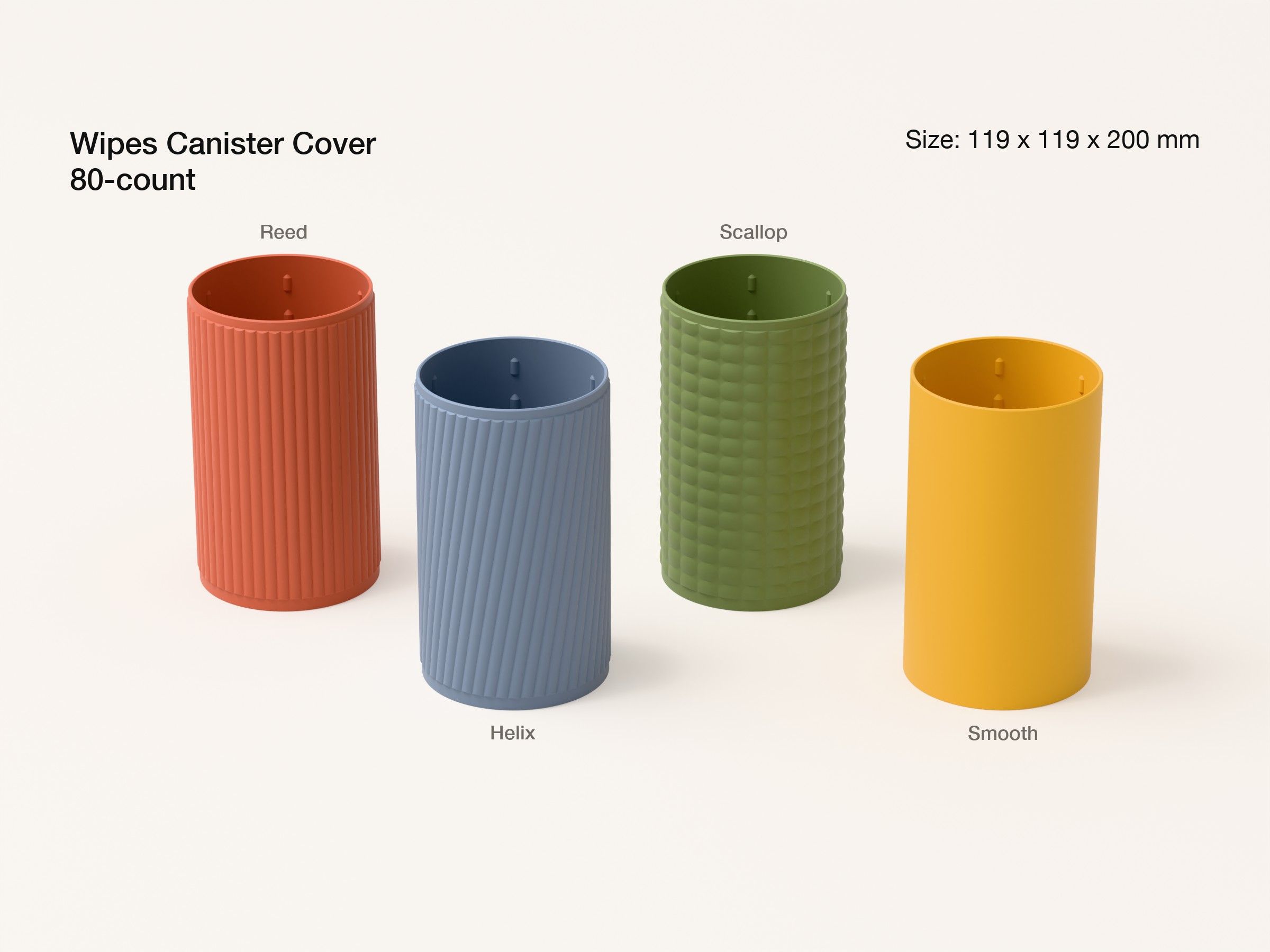 Wipes canister cover